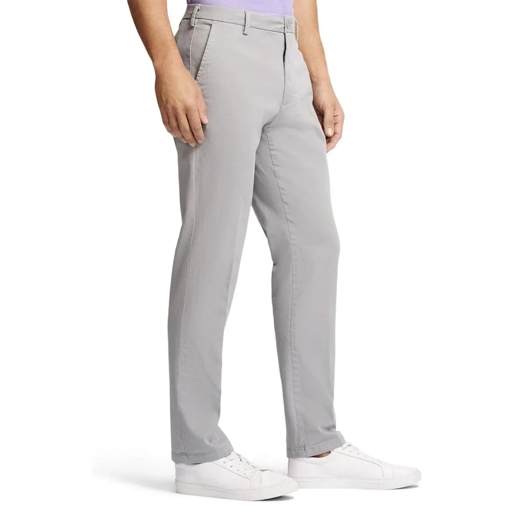 IZOD Men's Saltwater Stretch Flat Front Straight Fit Chino Pant 36W 30L